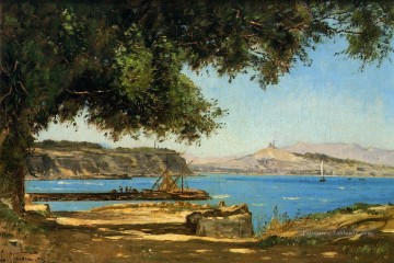  camille - Tamaris au bord de la mer à Saint André près de Marseille paysage Paul Camille Guigou paysages ruisseaux
